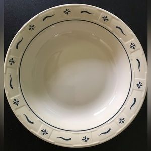 Longaberger Woven Traditions Pasta Bowl Blue. 12”